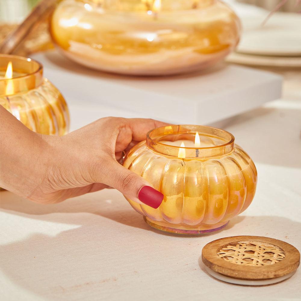 Boho Lustre Lid Jar Candle