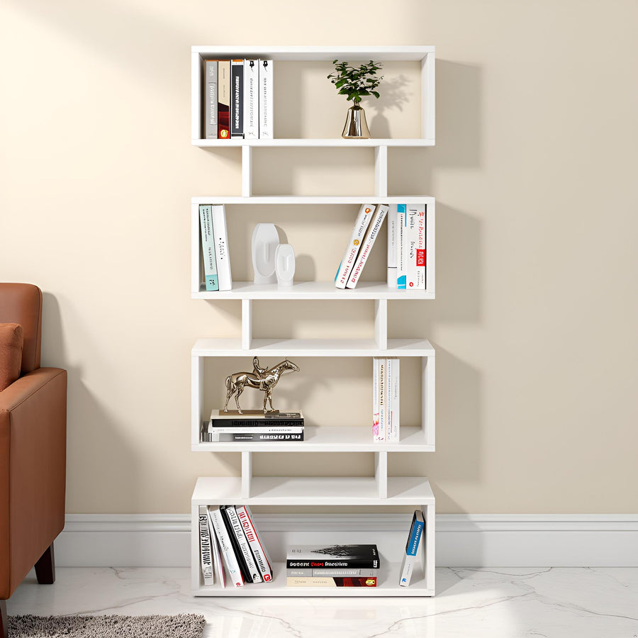 Modern Bookshelf with Storage Shelves - Forrel
