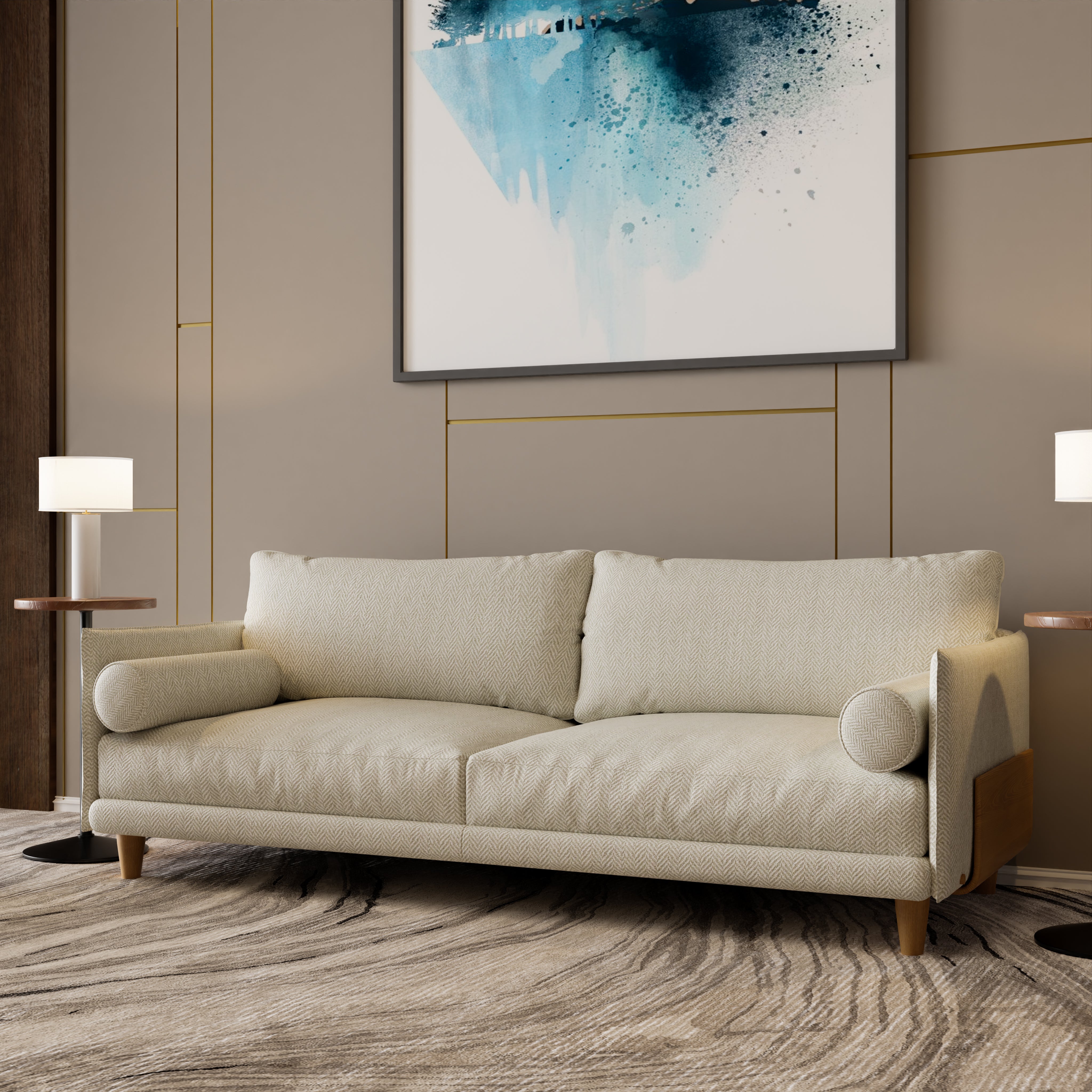 Kempas Espresso Sofa