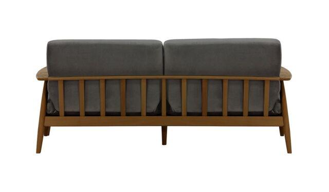 Savana 2 Seater Sofa | Sheesham Wood & Velvet Fabric
