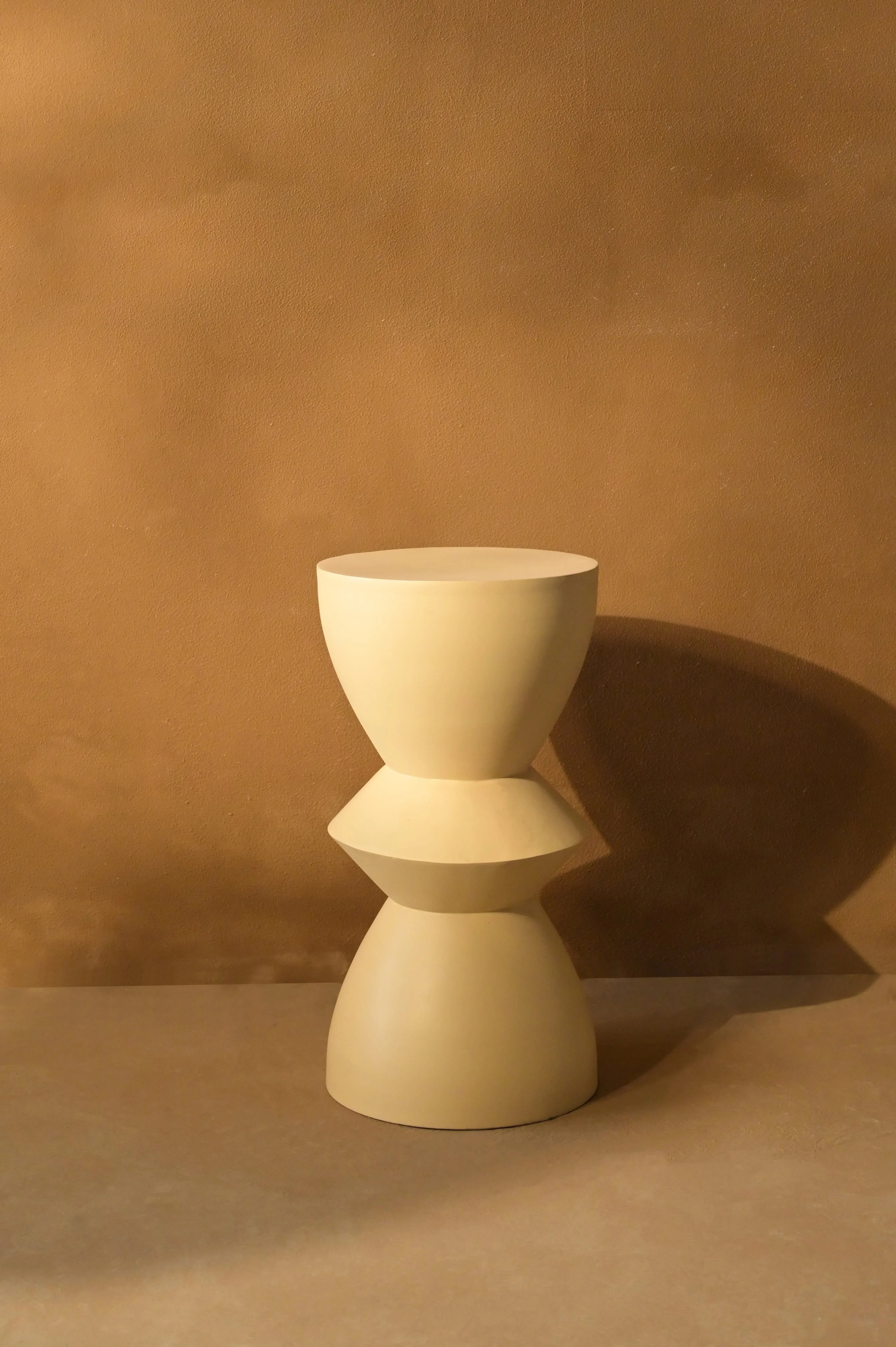 Oriel Sculptural Side Table for Living Room | Designer Accent Table