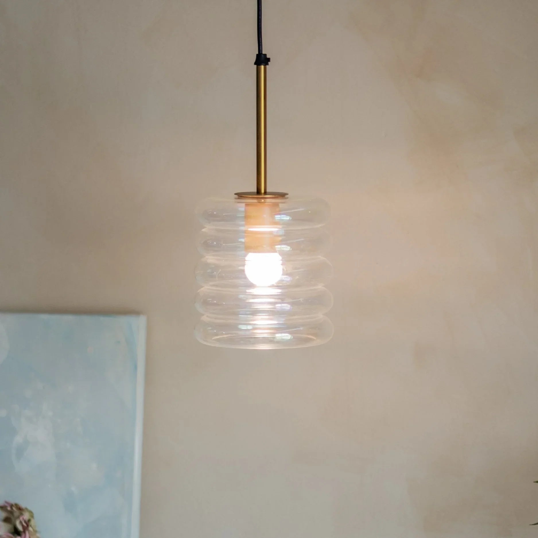 Unio Hanging Lamp | Mild Steel and Glass