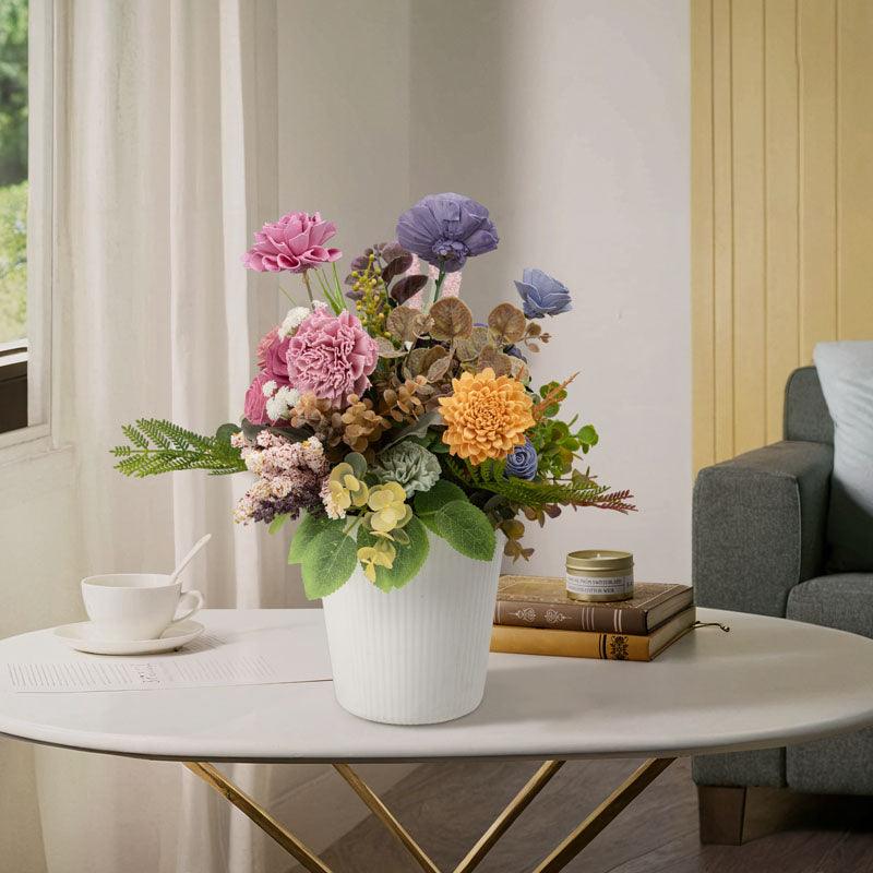 Flower Pot And Solawood Arrangement