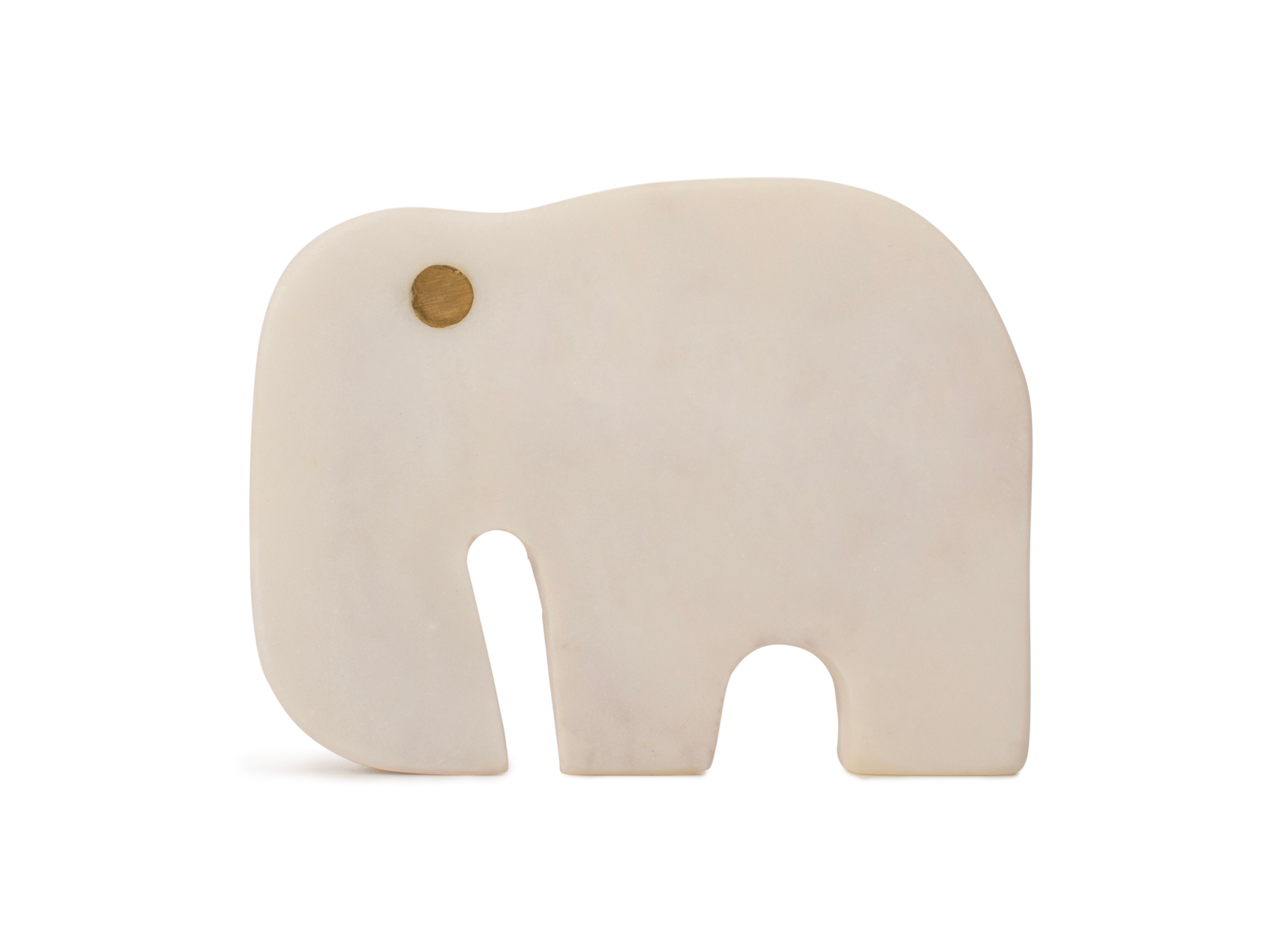 Elephant Shaped Marble Coaster
