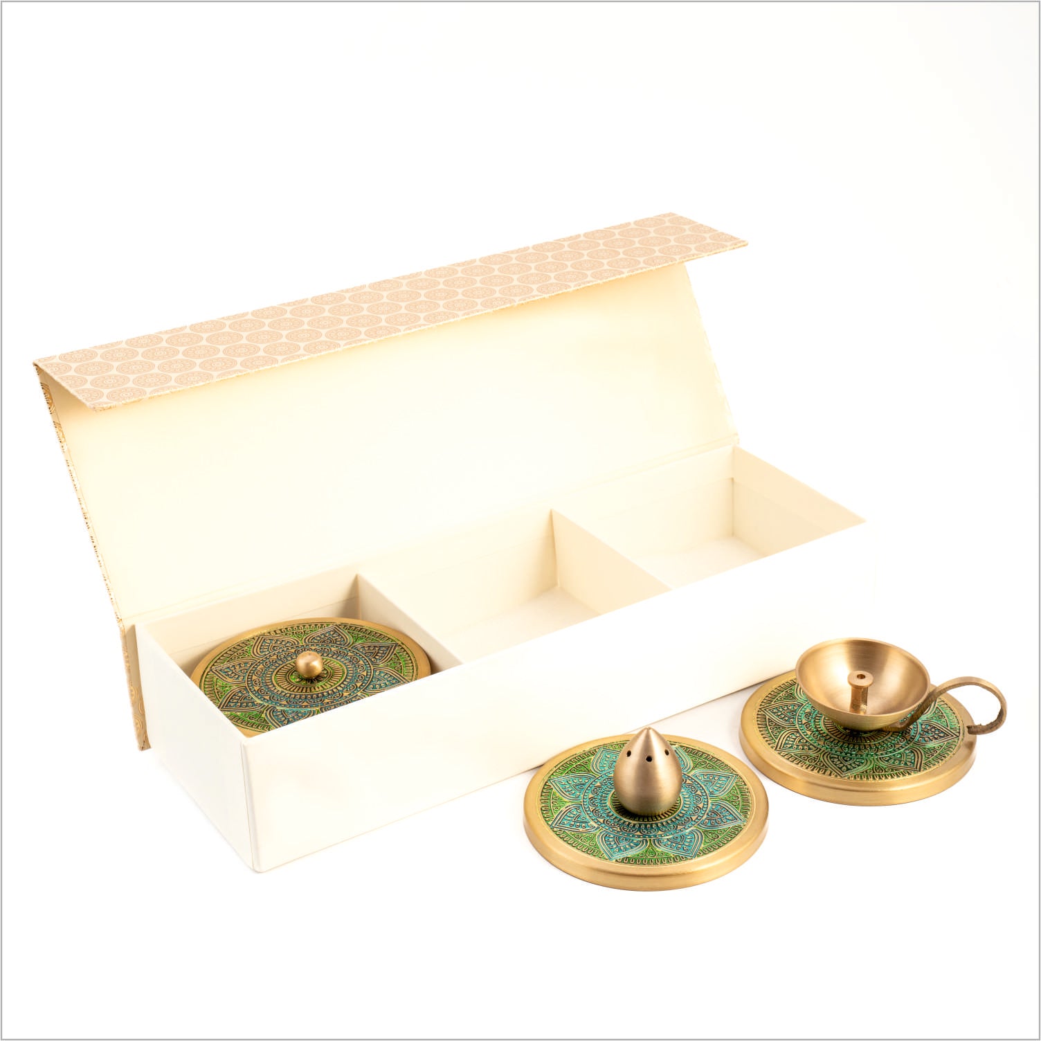 Gift Box : Puri Diya + Incense Holder
