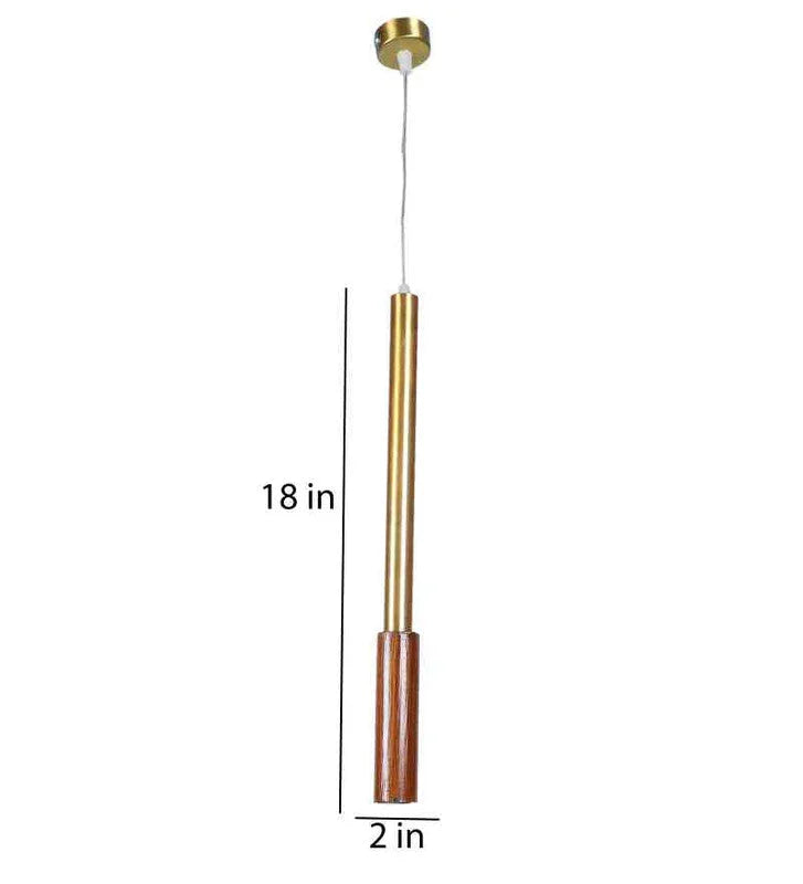 Gold Iron Hanging Light | Inbuilt LED |  Laxira