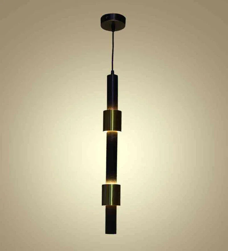 Black and Gold Iron Hanging Light | Inbuilt LED |  Suraya