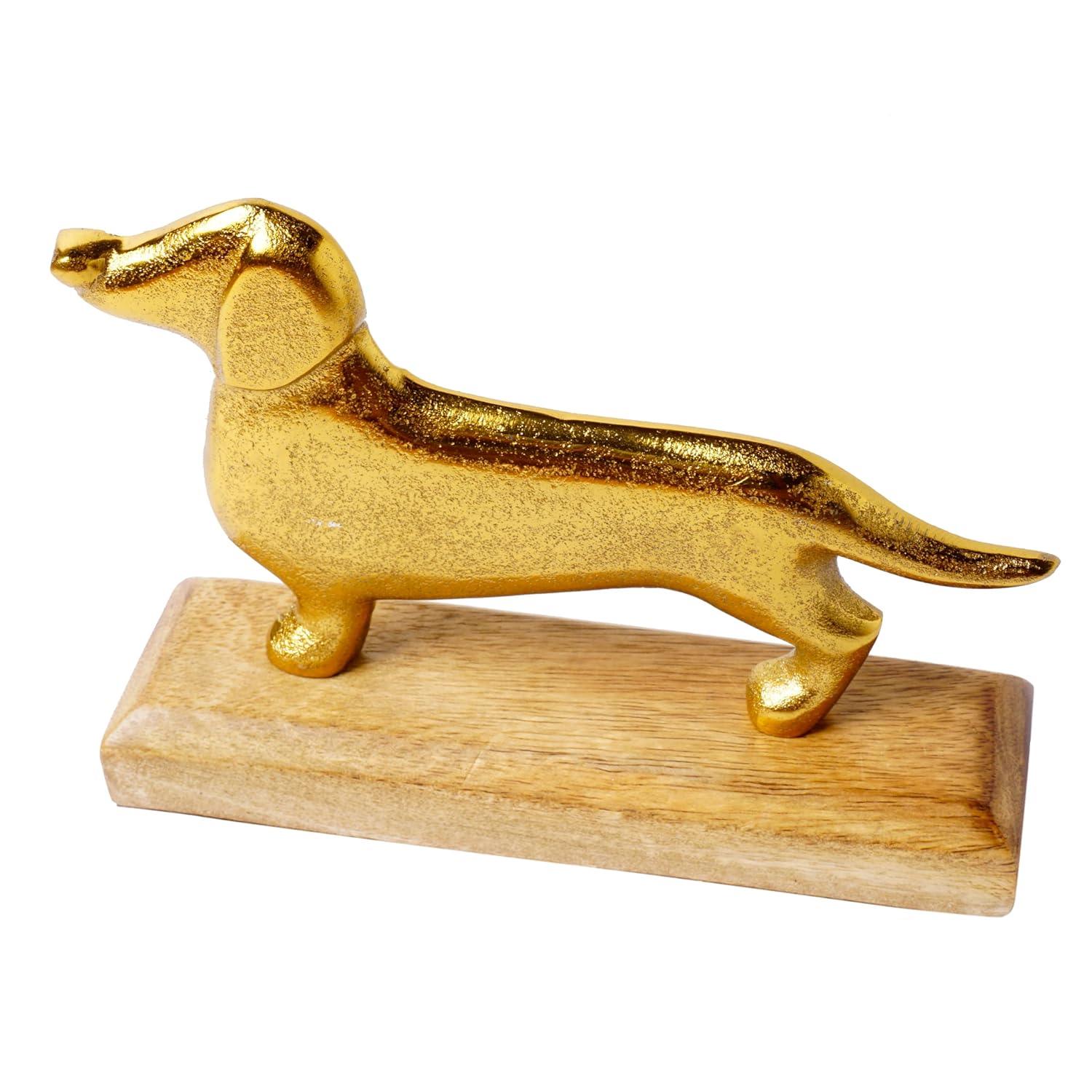Dog Decor Showpiece - Gold