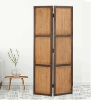 Mango Wood & MDF Jali Folding Divider for Room Partition
