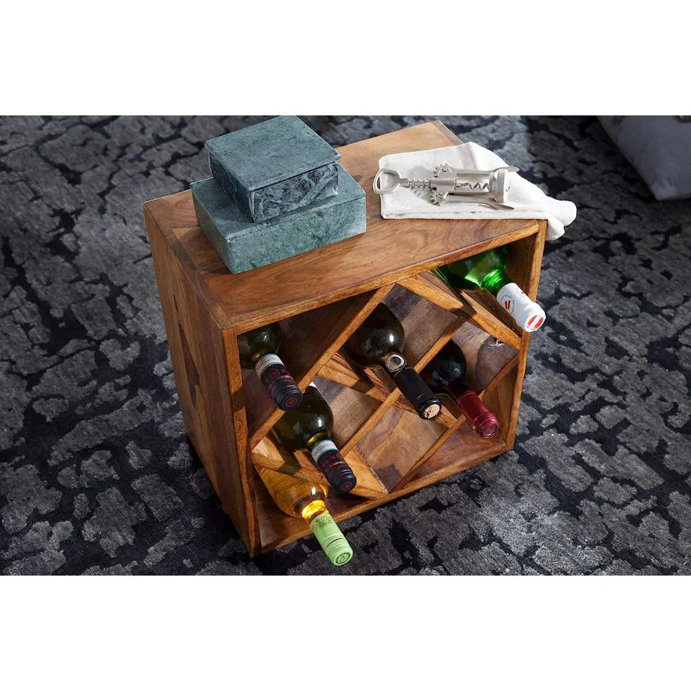 Cubic Wine Rack | Sheesham Wood