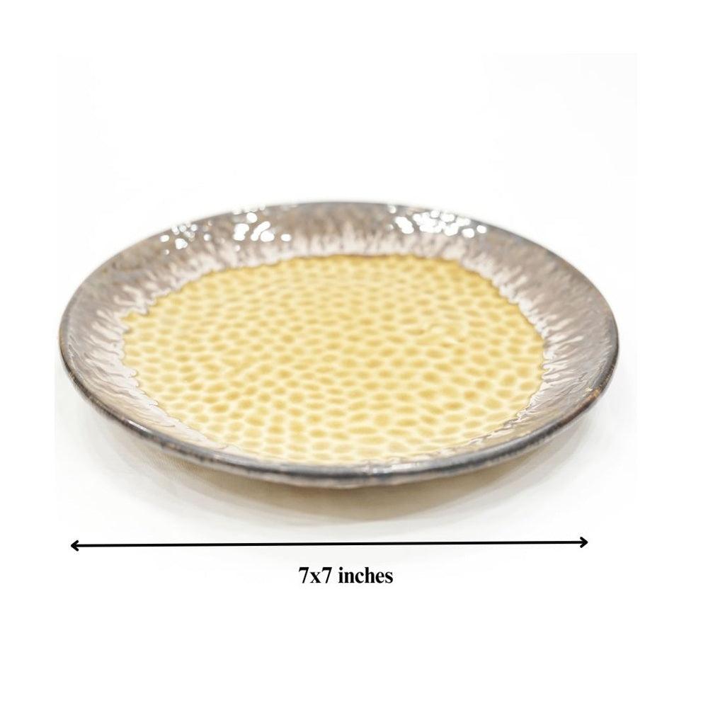 Neven Snack Plate Set Of 2 Dia-7 Inches In A Gift Box