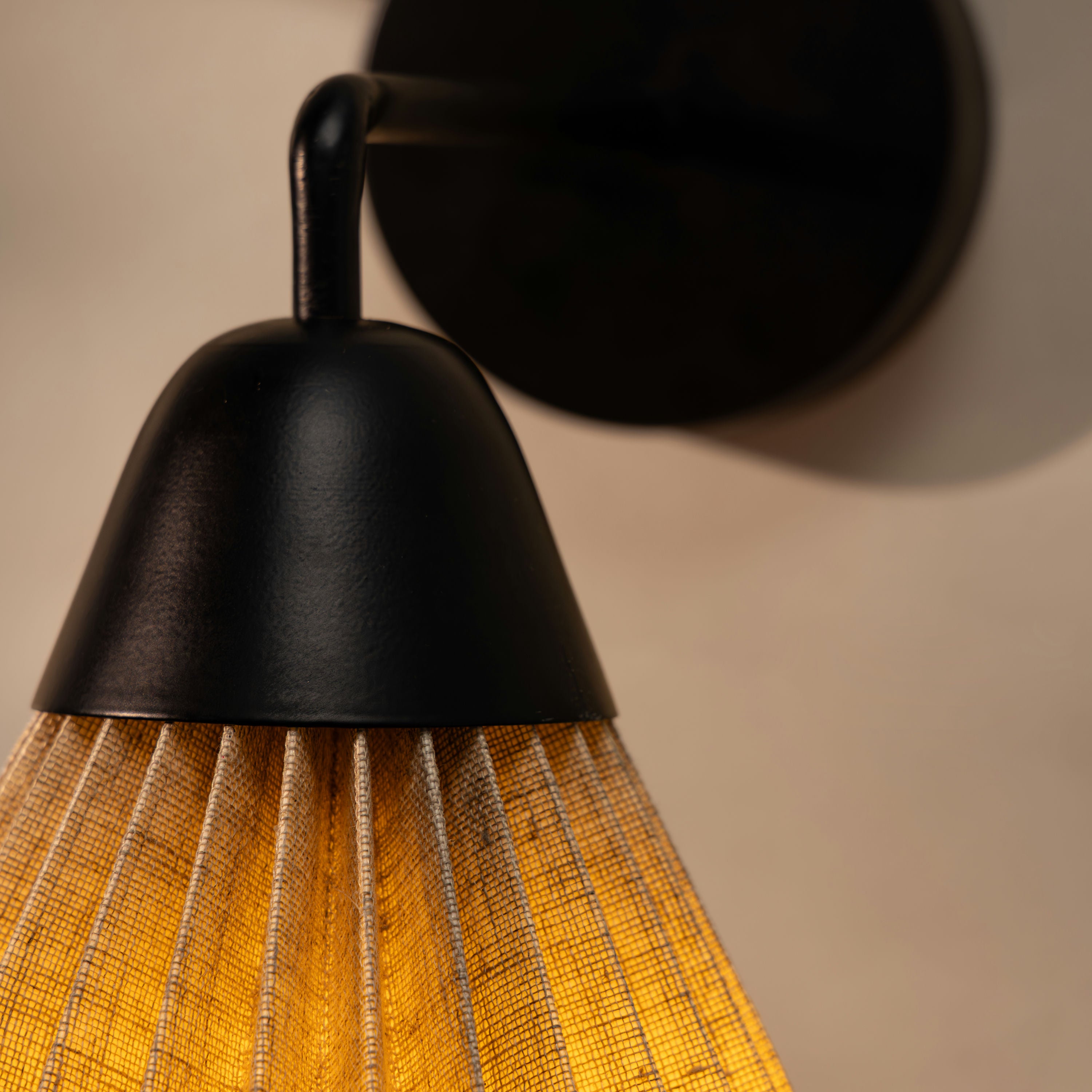 Linen Downlighter - Wall Sconce