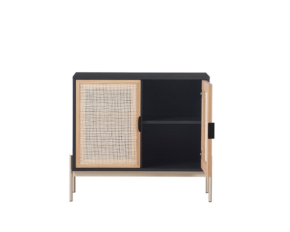 Rattan Cabinet |  Mango Wood & Natural Canvas