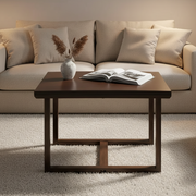 Honey Acacia Wood Centre Table | Wooden Coffee Table for Living Room
