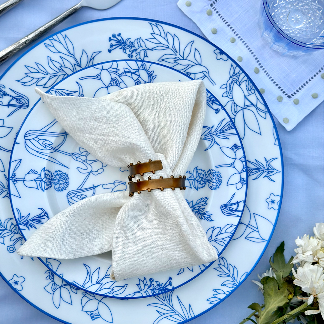 Love Indigo Dinner Plate -  Set of 4