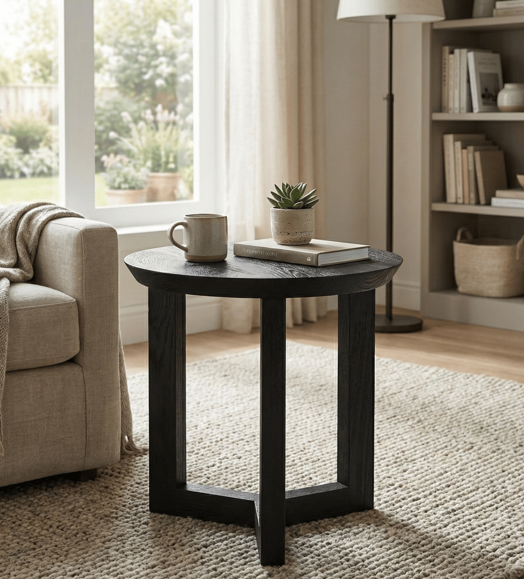 Kuro Side Table | Mango Wood