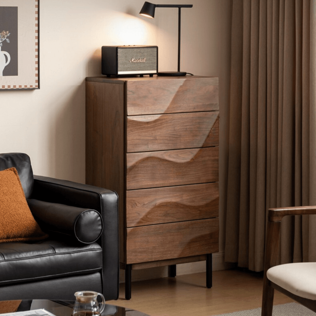 Valens Five Chest Of Drawers | Sheesham Wood