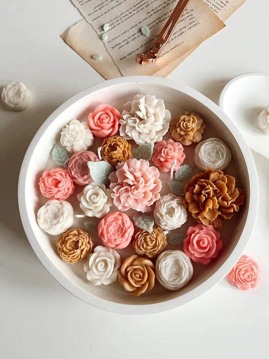 Gul Noor Candle | Concrete,soy wax