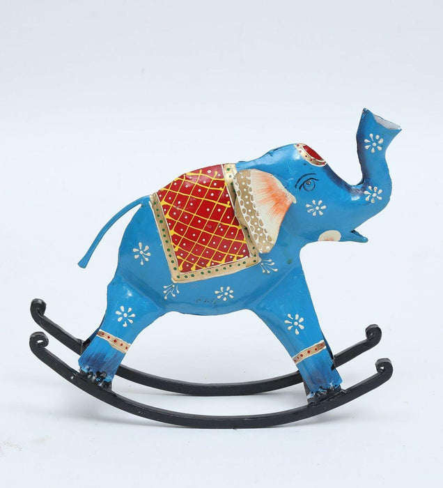 Rocking Elephant Iron | Animal Figurine & Showpieces for Table Decor