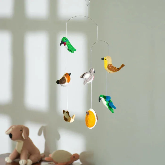 Felt Ornaments - Hanging Mobile (Birds)