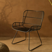 Elara Designer Lounge Chair | Modern Industrial Accent Seating | Living Room Chair