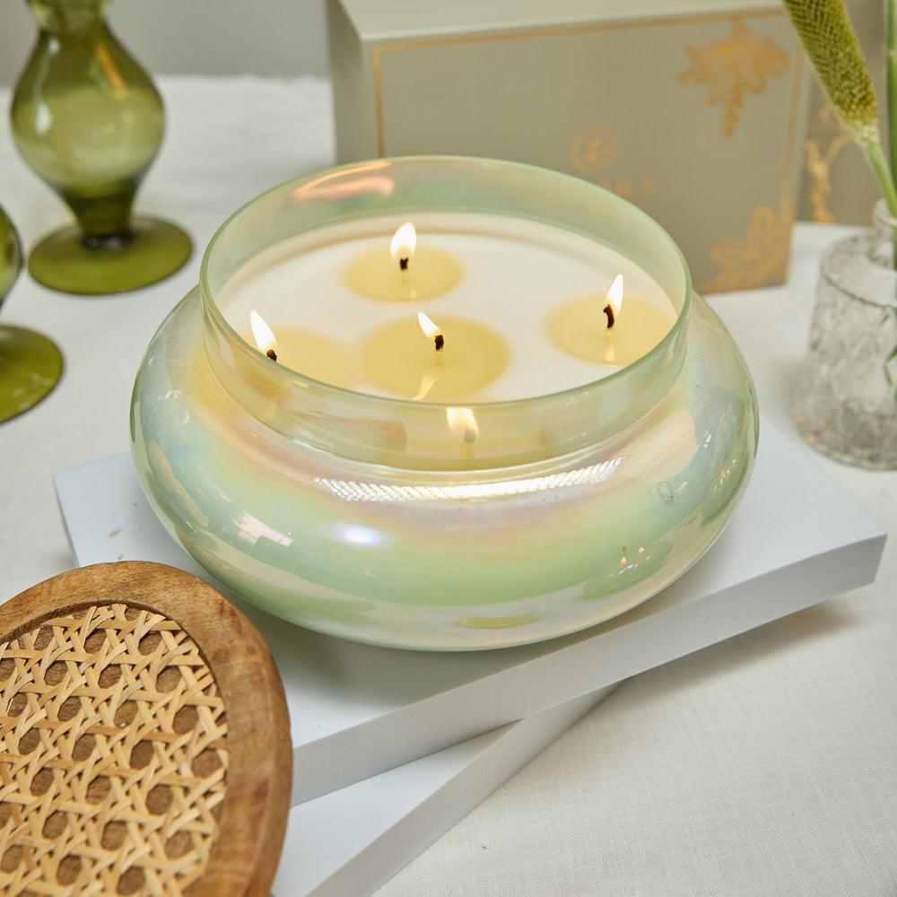 Boho Lustre Lid Jar Candle