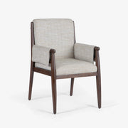 Cavallo Acacia Wood Accent Chair | Modern Wooden Dining Chair with Curved Backrest