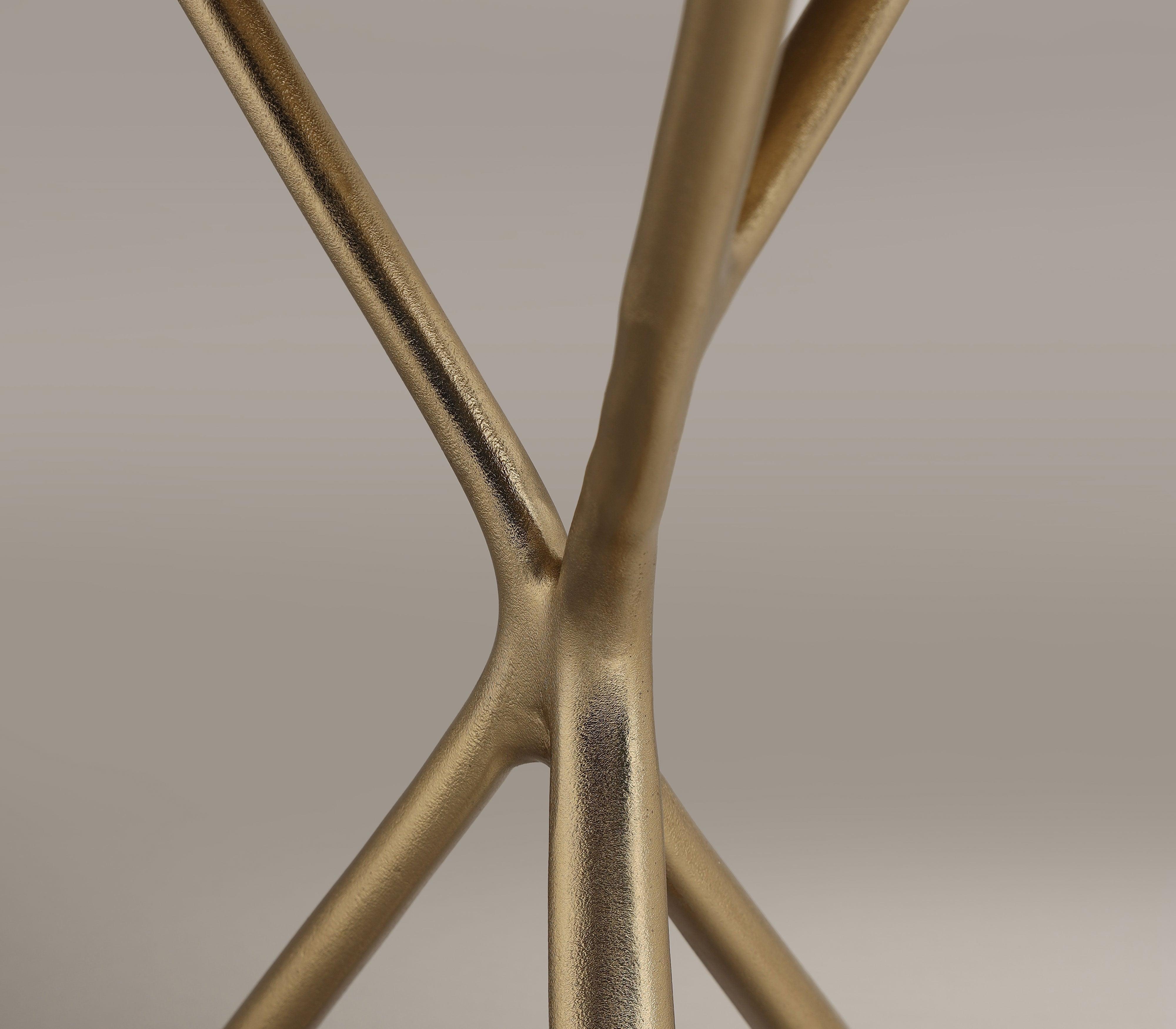 Lithe Aluminium Side Table for Living Room | Tripod Corner Table | End Table