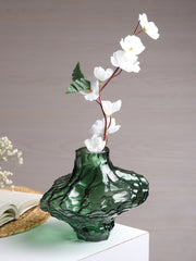 Magma Core Green Crystal Vase