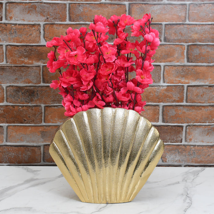 Oceanic Gold Flower Vase