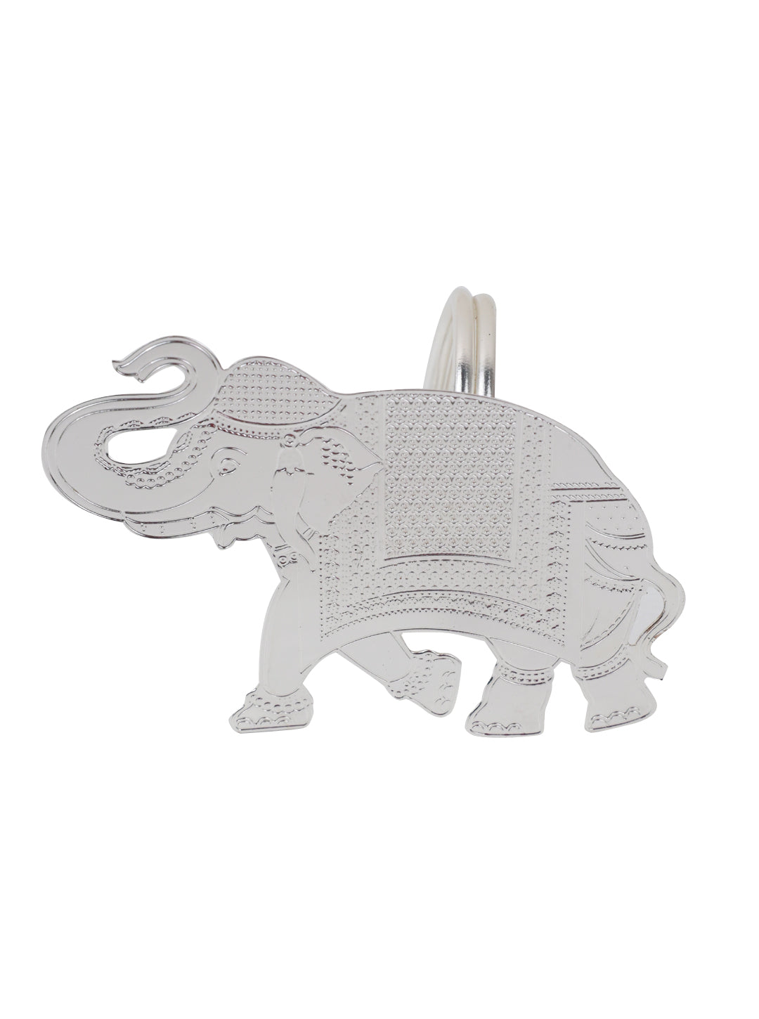 Gilded Heritage Elephant Napkin Ring Set of 4