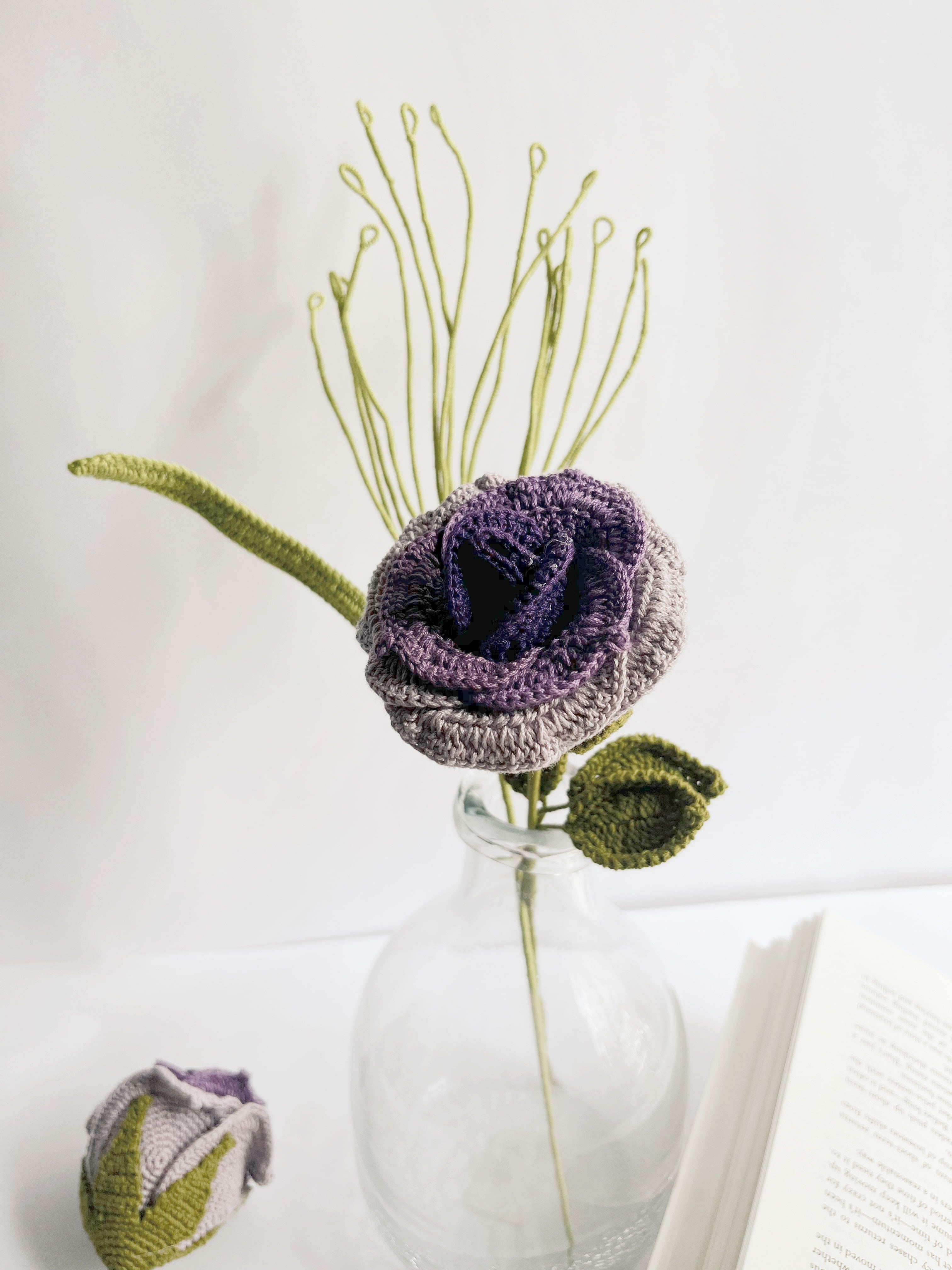 Gradient Thai Rose  - Crochet Flower