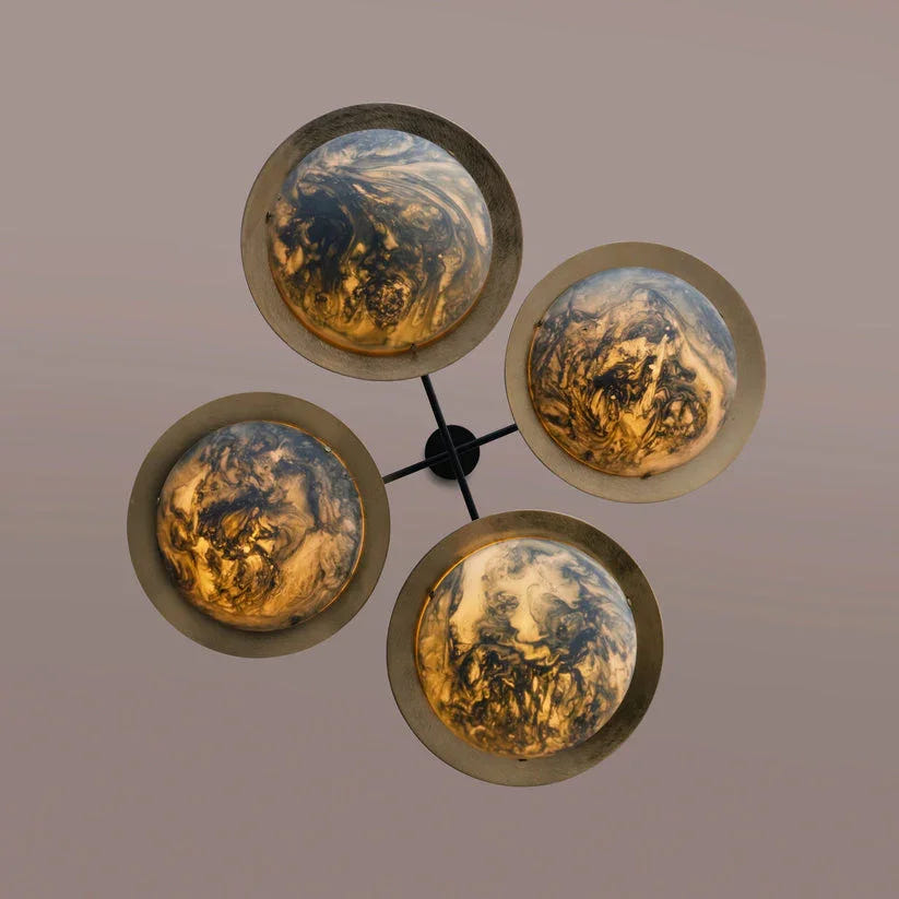 Bella Green Dome Chandelier