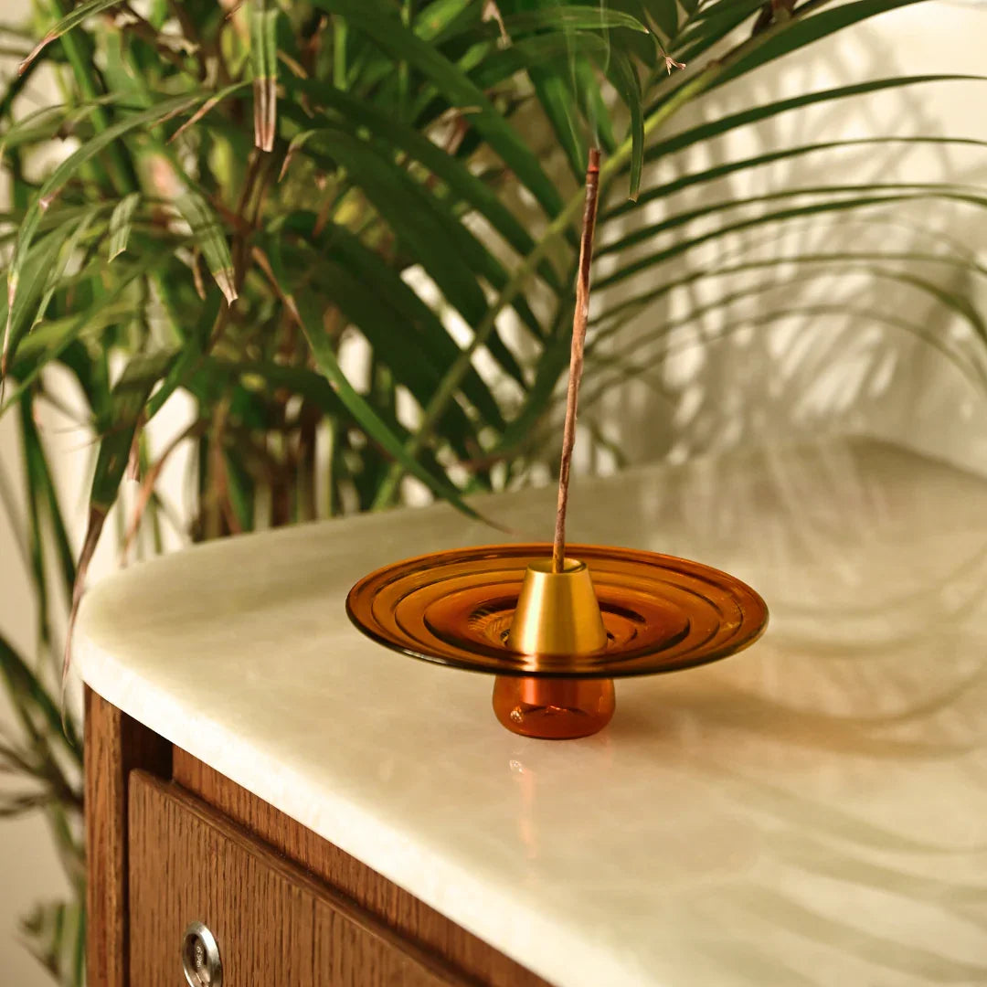 Incense & Sage Holder - Amber