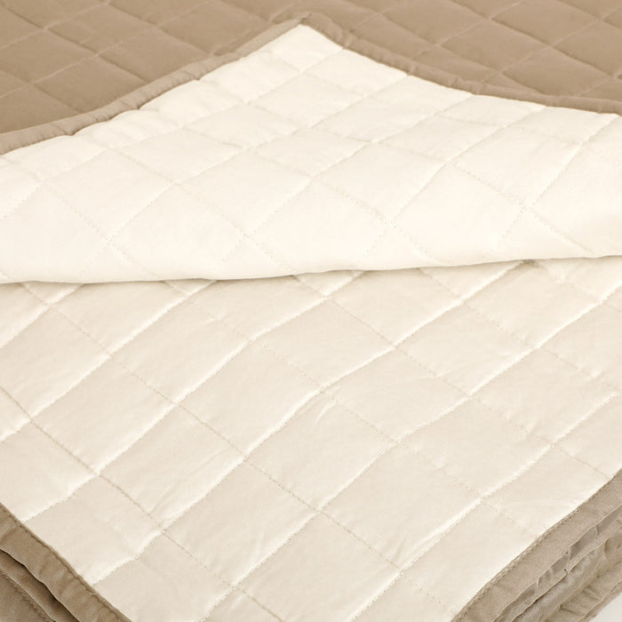 Quilted Reversible Bedspread Set