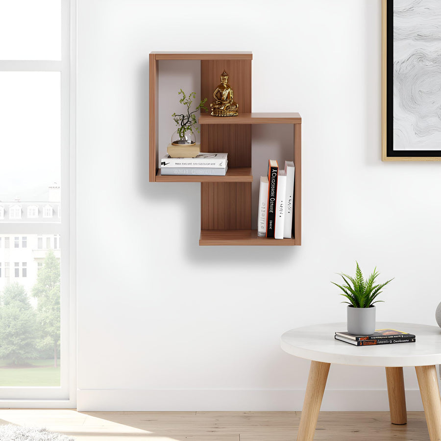 Wall Mounted Floating Shelf with Storage Adya