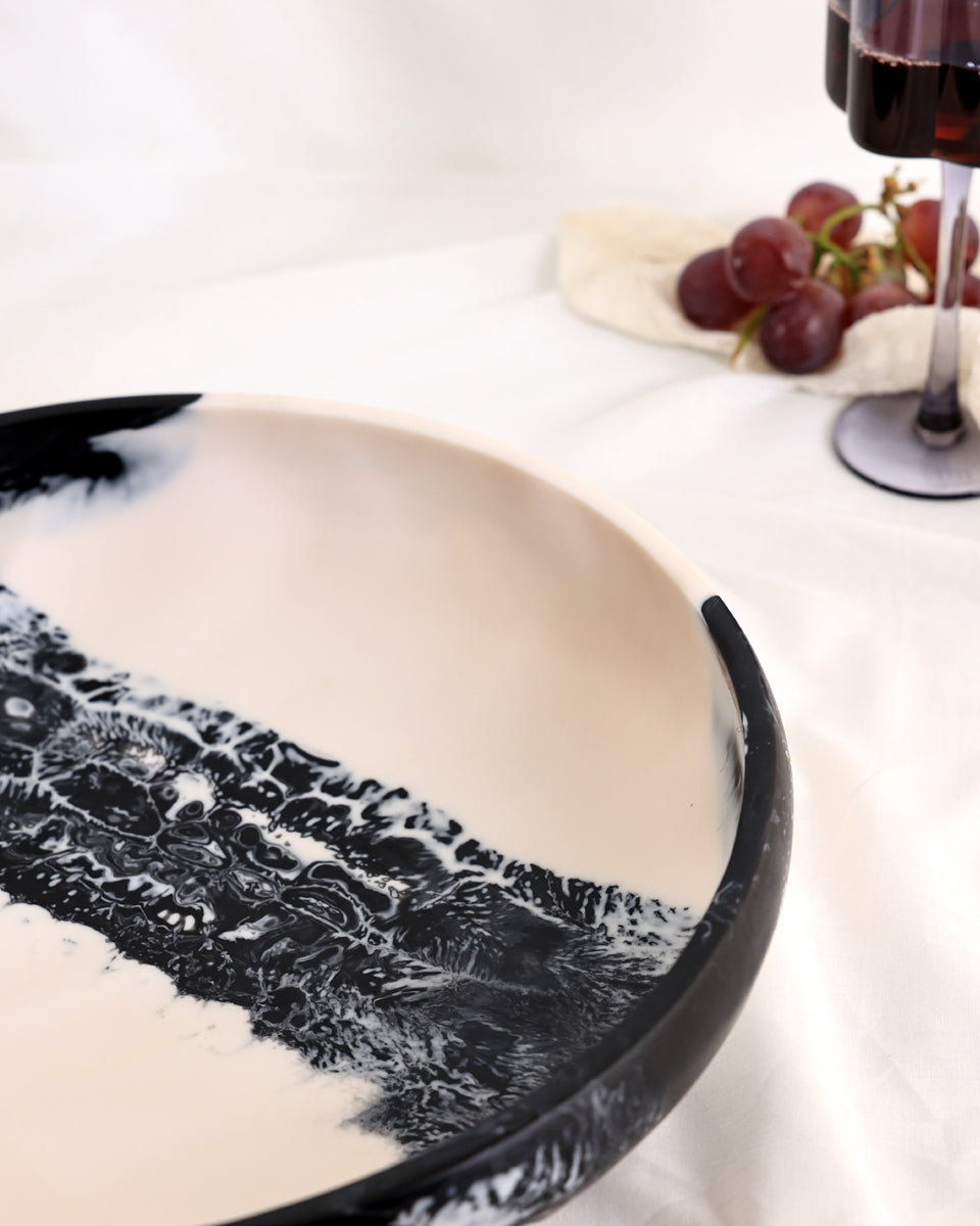 Yin Yang Shallow Bowl