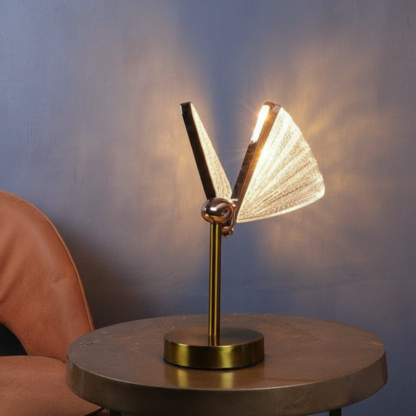 Antique Gold Iron Table lamp | Inbuilt LED |  Velona