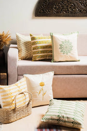 Panna Rang Cushion Cover