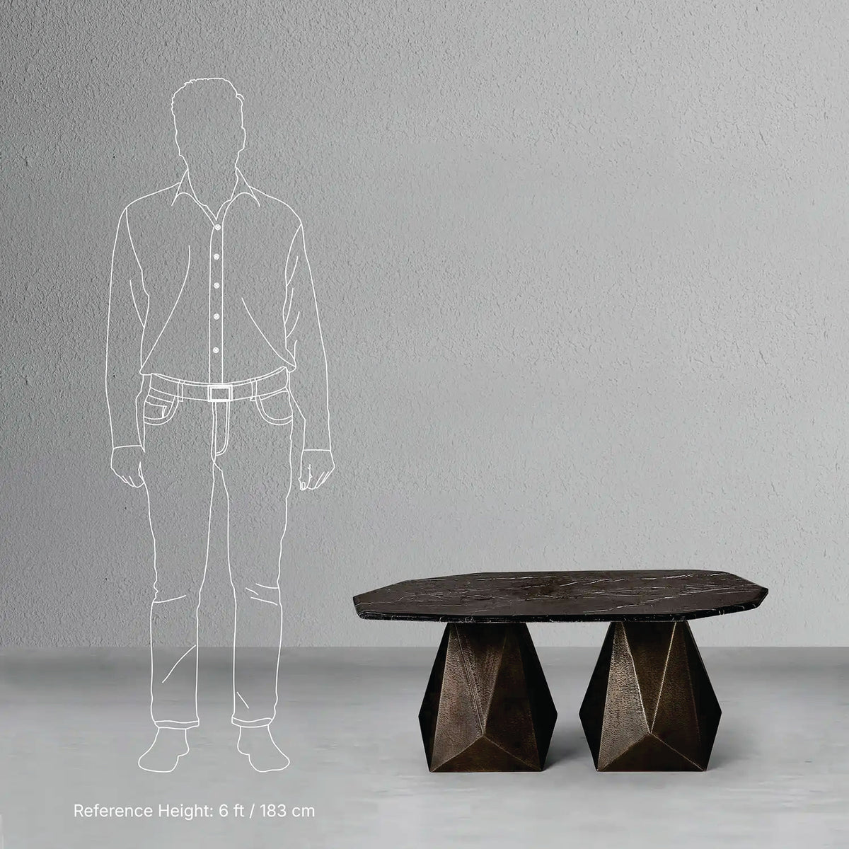 Facet Marble Coffee Table