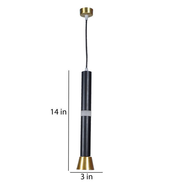 Black and Gold Iron Hanging Light | Inbuilt LED |  Astris