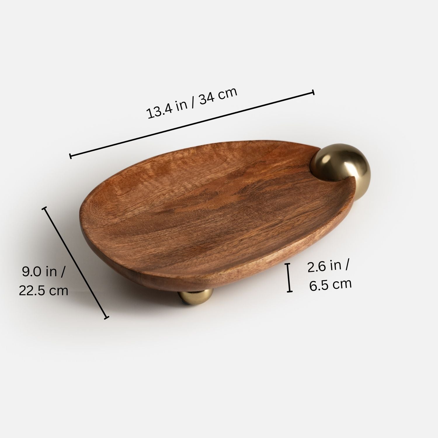 Ora-Urja Elevated Wooden Serving Platter