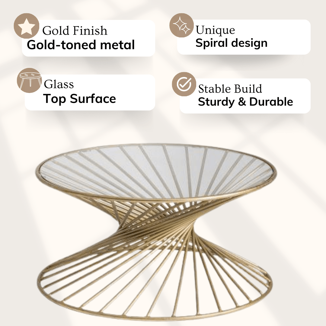 Vortex Coffee Table | Sofa Center Table For Living Room | Designer Tea Table for Home Decor