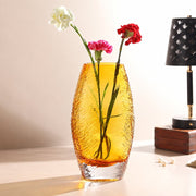 Solara Amber Crystal Vase