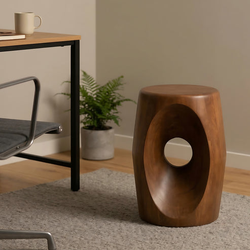 Ovalo Wooden Side Table