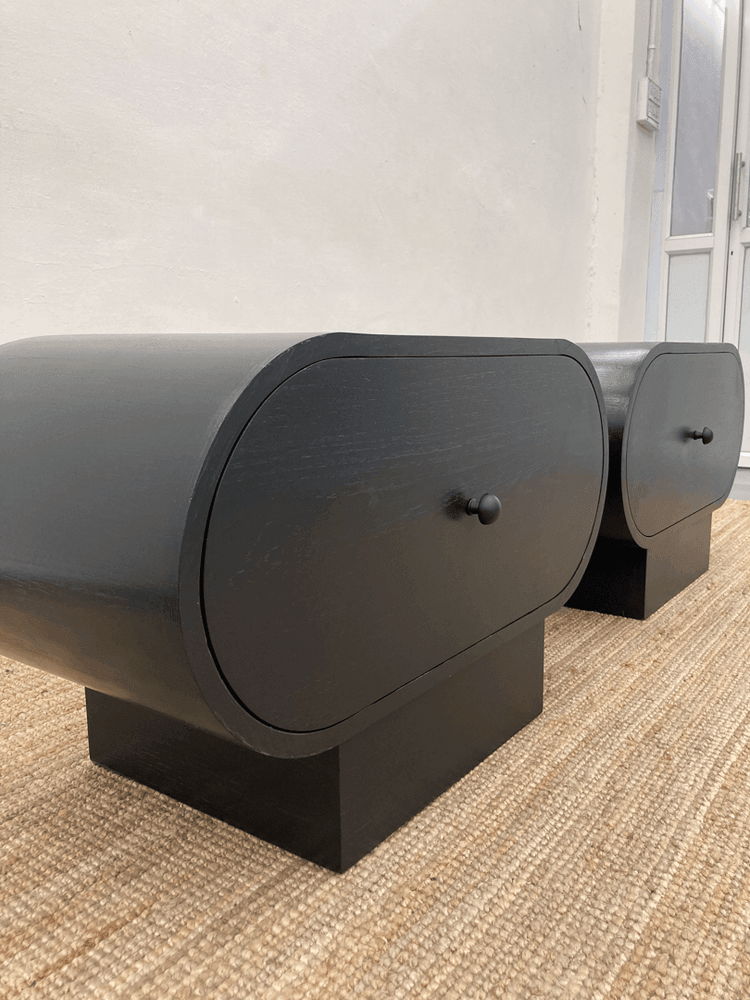 Leatherfield nightstand | Solid teak wood