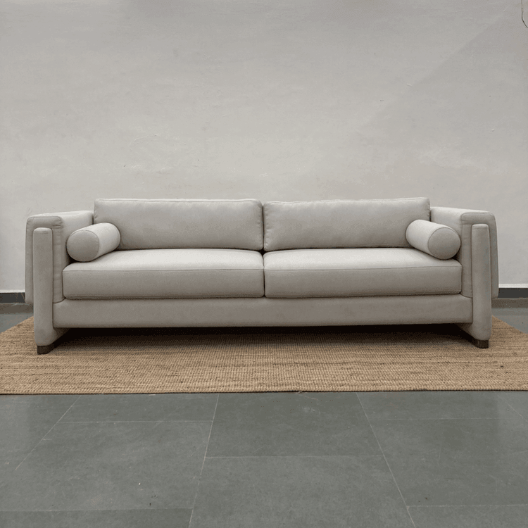 Hawthrone sofa | Fabric Upholstery, Solid Teak Wood