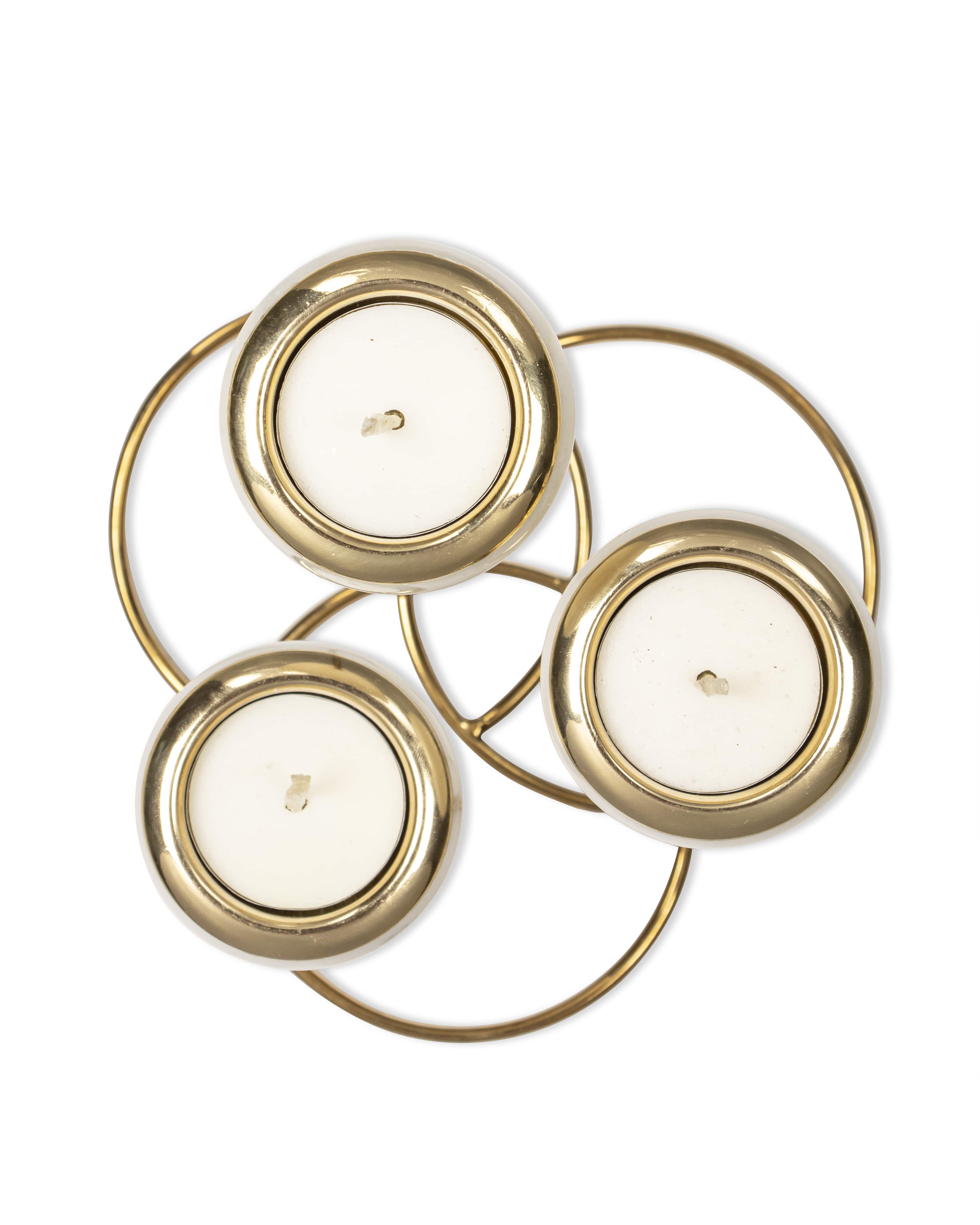 Trilight | Brass And White Marble