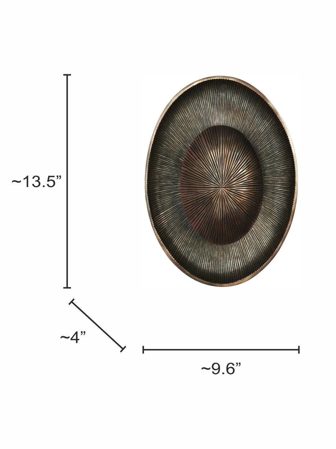 Copper Antique Oval LED Wall Light Lamp