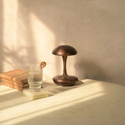 Orbix Portable Table Lamp in Antique Copper Finish | Desk Lamp for Living Room